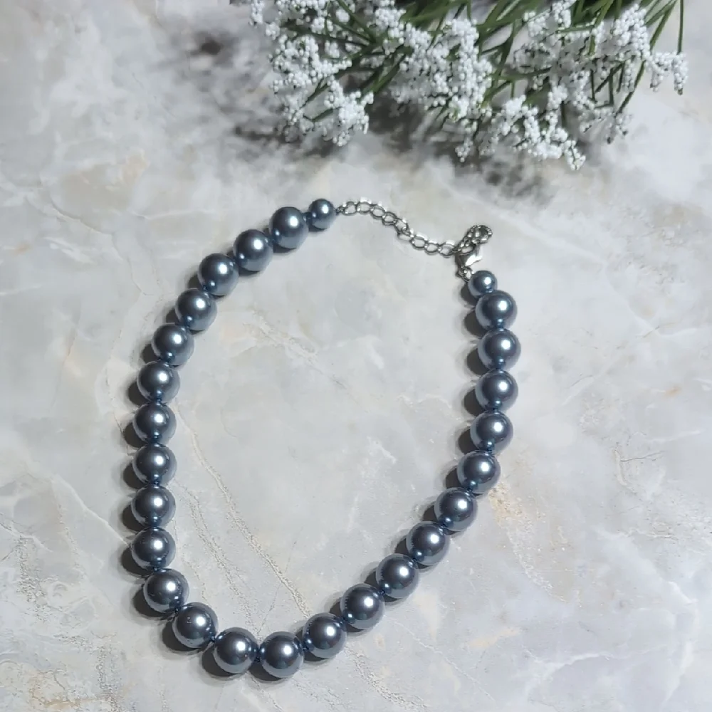 Charter Club Elegant Gray Pearl Necklace NWOT